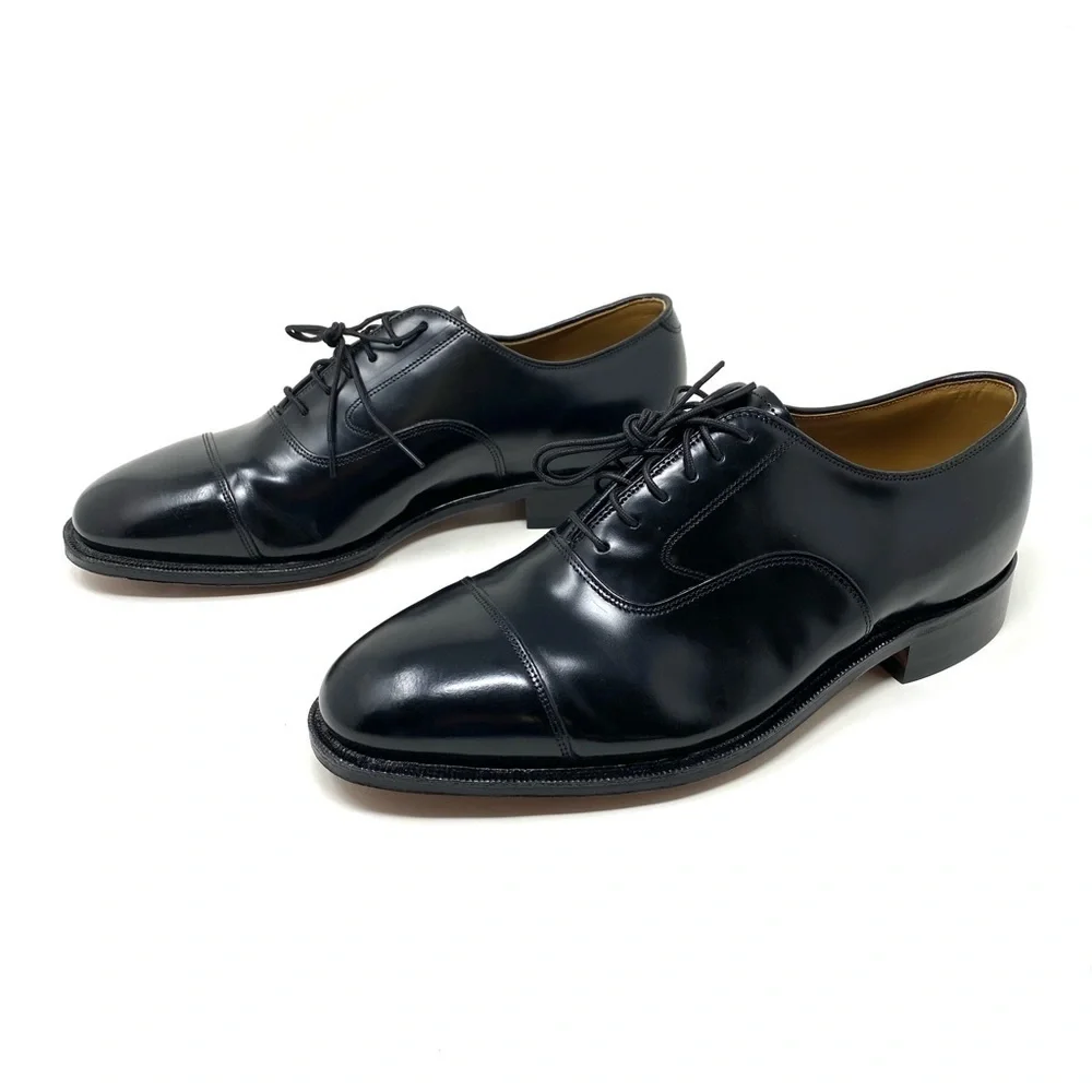 Johnston & Murphy Melton Classic Dress Cap Toe Oxford Black B width